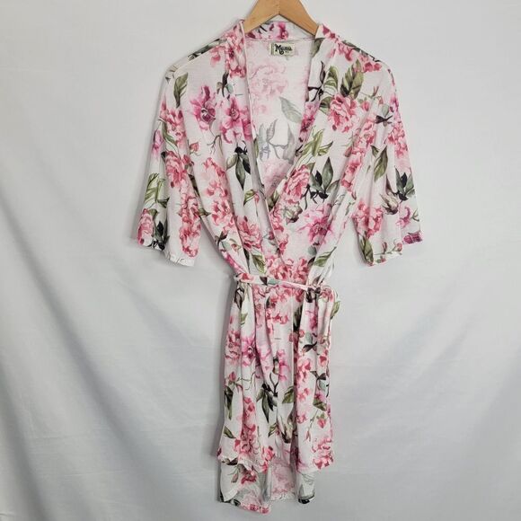 𝅺show ME YOUR MUMU Brie Robe Multicolor Short Sleeve Kimono Floral Cardigan - Picture 4 of 14